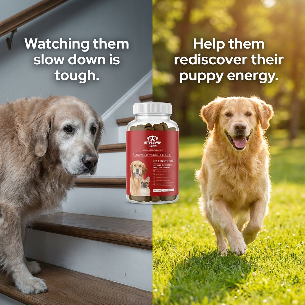 Puptastic Labs™ Advanced Mobility Chews | Daily Hip & Joint Support