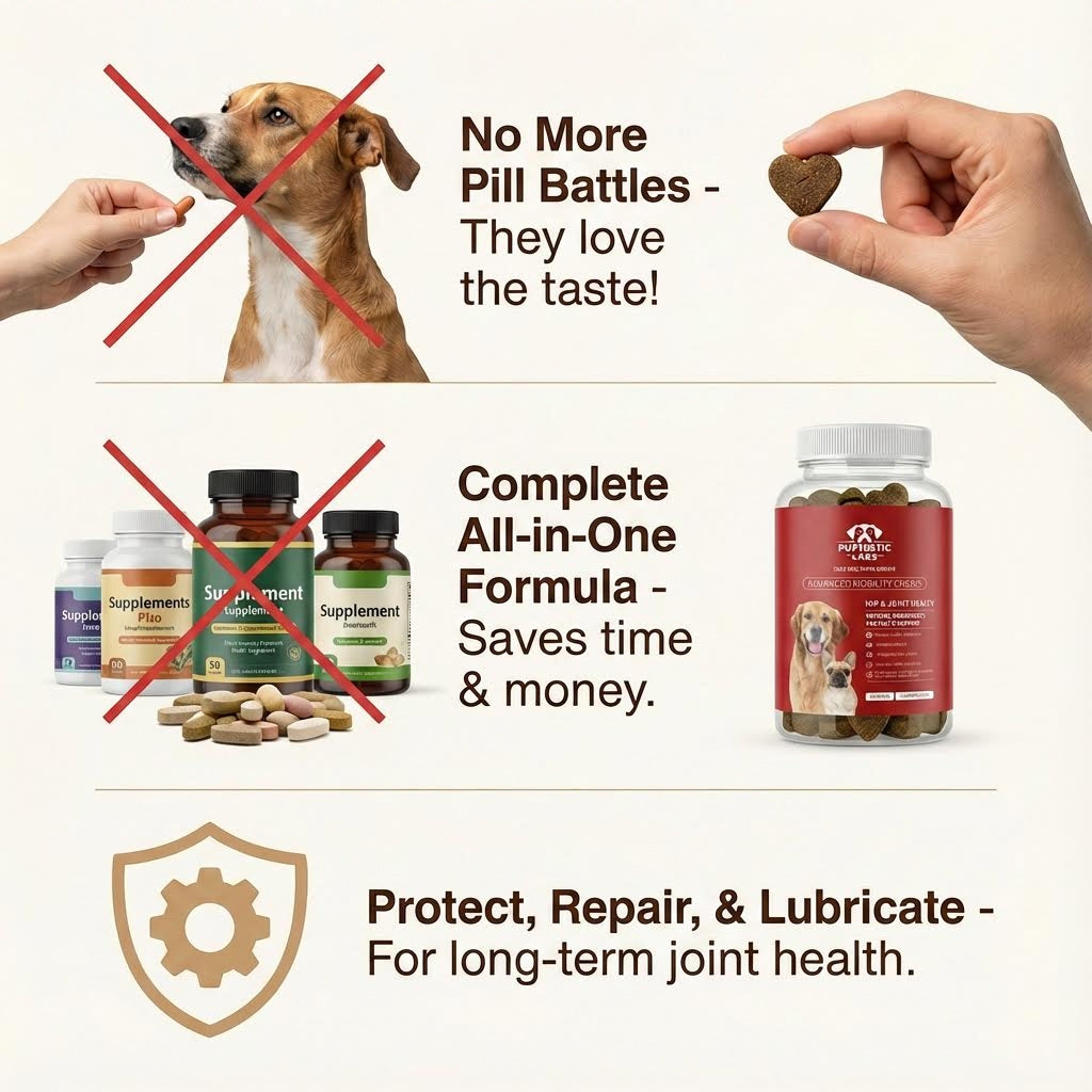Puptastic Labs™ Advanced Mobility Chews | Daily Hip & Joint Support